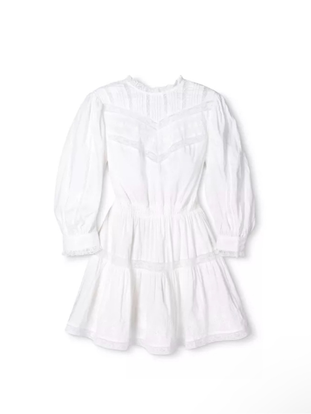 Loveshackfancy X Target Lace-Trim Cotton Dress white transitional summer fall